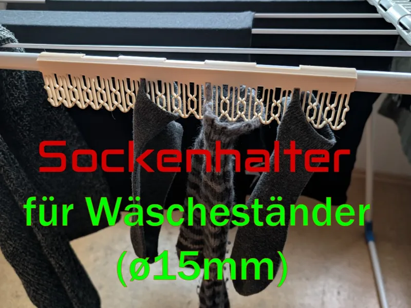 Sockenhalter für Wäscheständer
