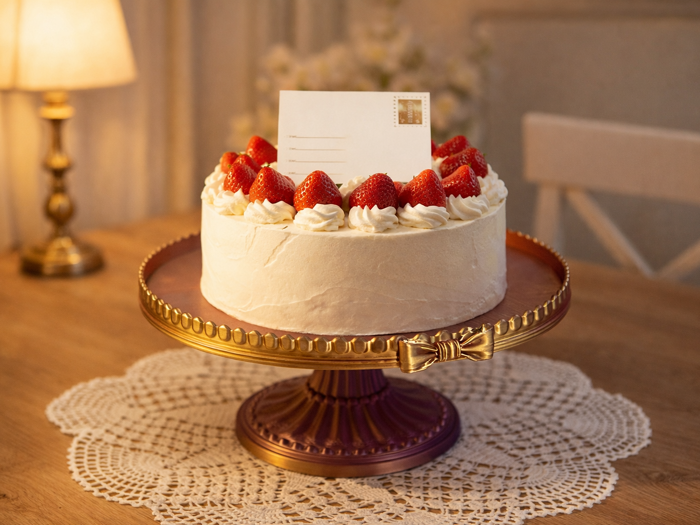 Elegant Bow Cake Stand