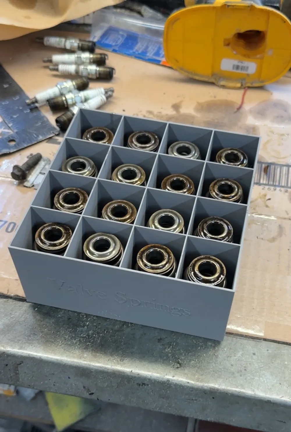 Spring Holding Box Valve Spring storage box by station road rat rods MakerWorld: Download ...