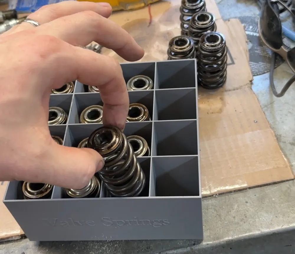 Spring Holding Box Valve Spring storage box by station road rat rods MakerWorld: Download ...