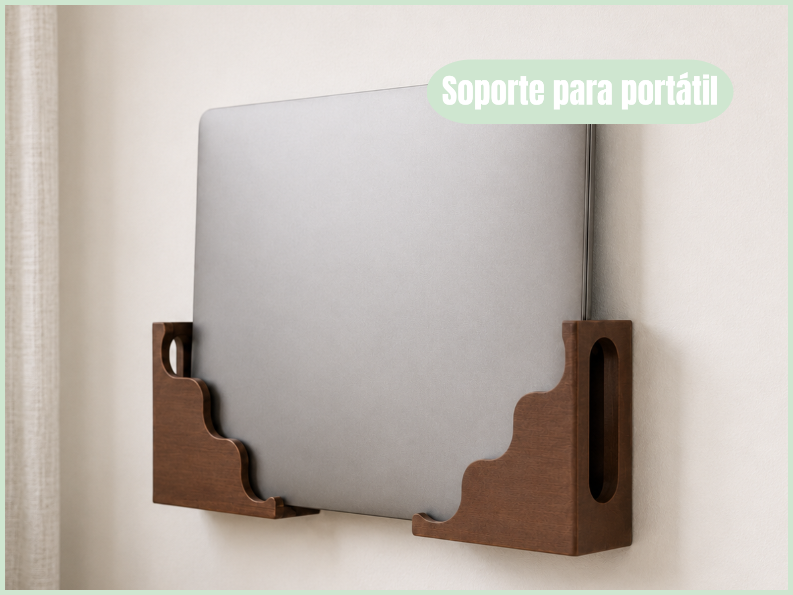 Soporte de pared para portátil
