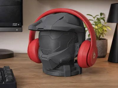 Master Chief Headphone Holder Bust