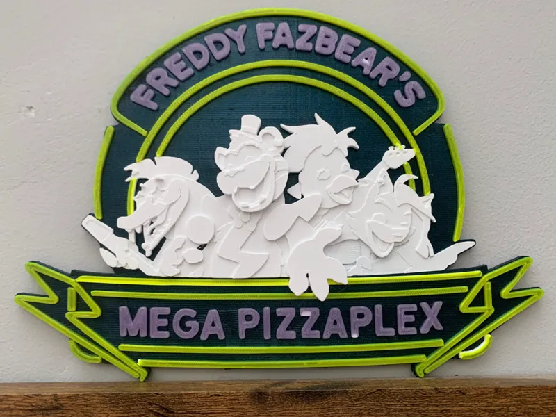FNAF Security Breach Mega Pizzaplex sign