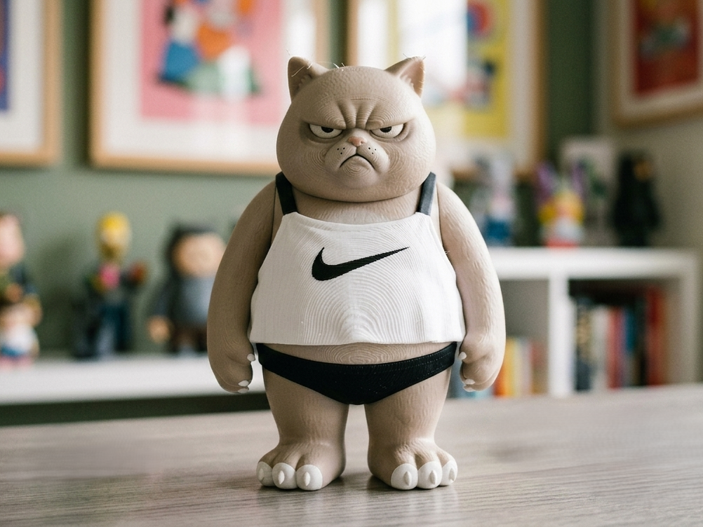 Grumpy Cat Multicolor Desk Motivator