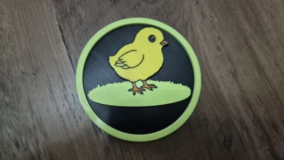 Easter Baby Chick Coaster – Series #02