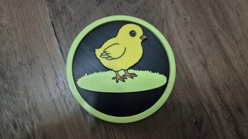 Easter Baby Chick Coaster – Series #02