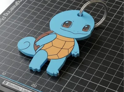 Pokemon Squirtle chibi keychain