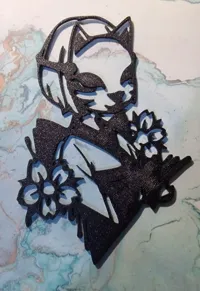 Décoration murale Yokai, fille démon 2D — photo 2