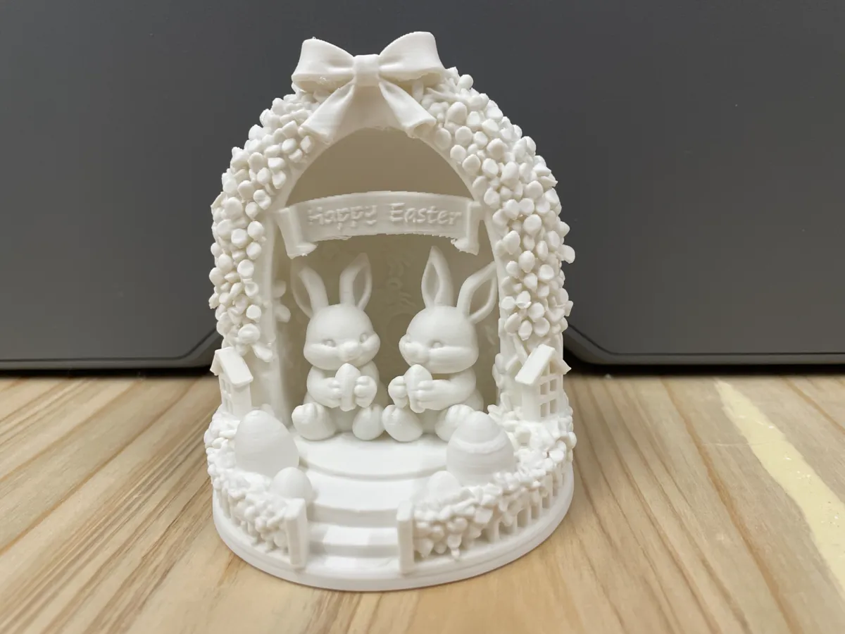 Diorama lapin de Pâques
