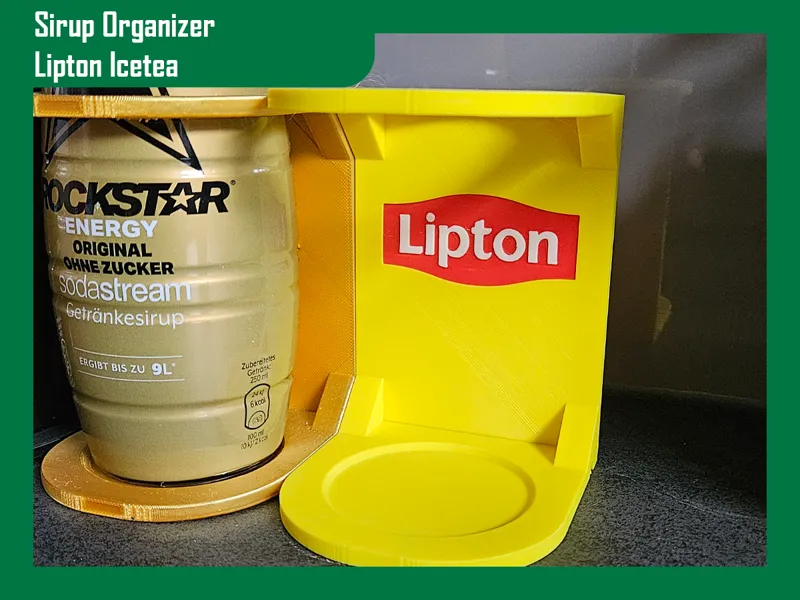 Sodastream syrup bottle stand / Lipton Icetea