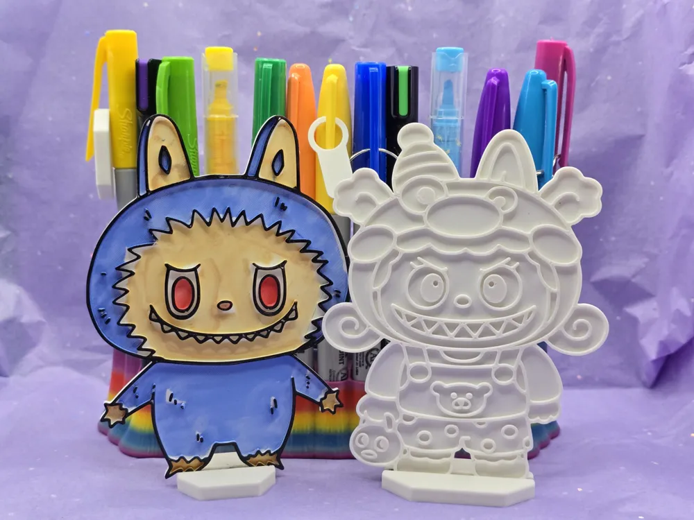 Cute Labuba La Bu Bu La Boo Boo Coloring Fun by Merilno3D MakerWorld ...