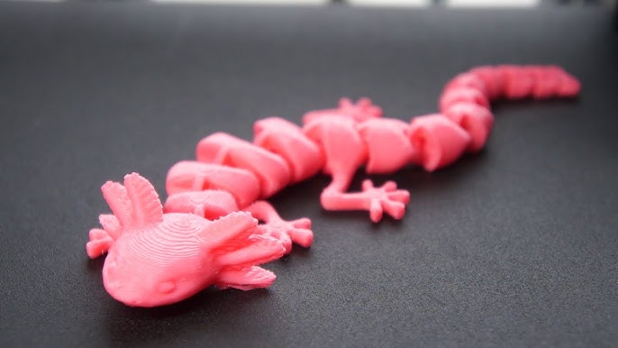 Miniatura 9 do modelo 3D Articulated Axolotl (Multicolor)