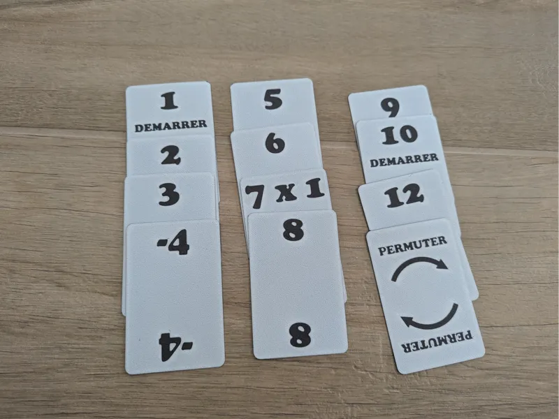card for tac tik game