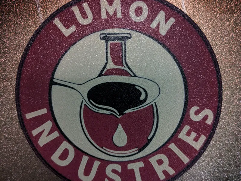 Severance Lumon industries original logo coaster