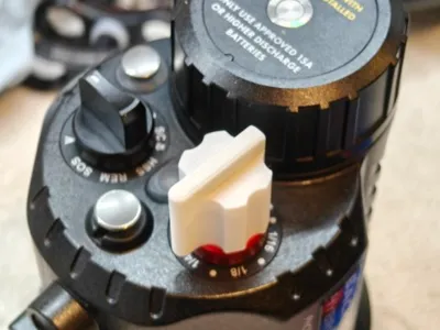 Backscatter HF-1 Strobe Easy Access Power Knob mod