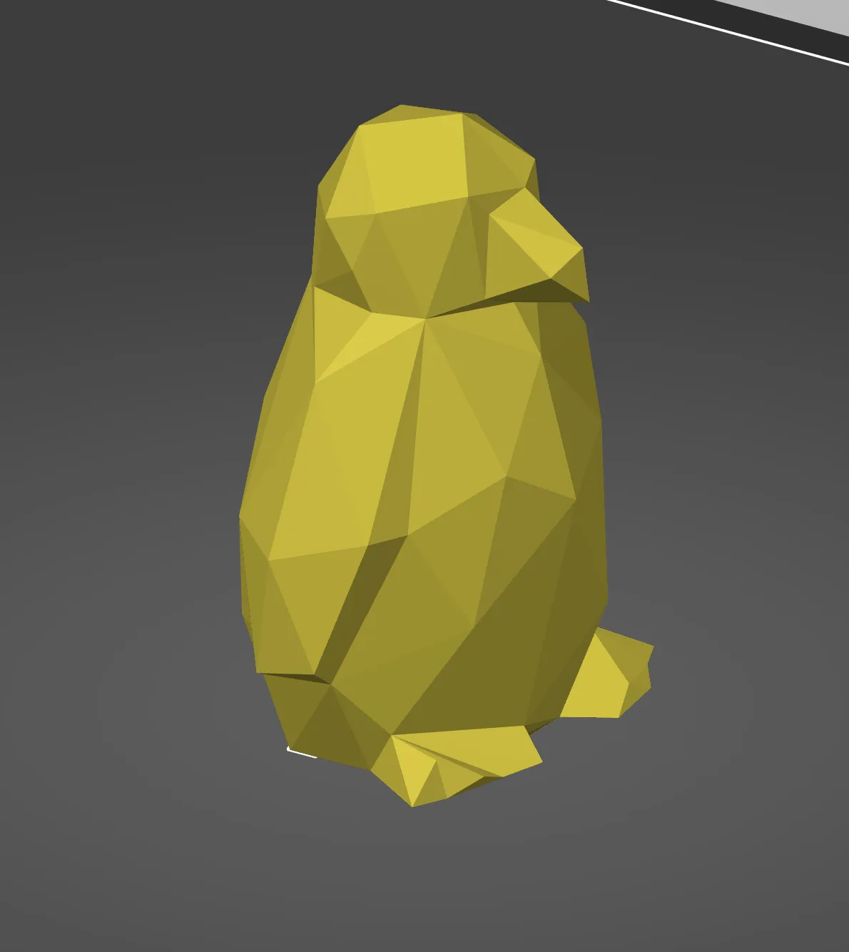 Manchot low poly