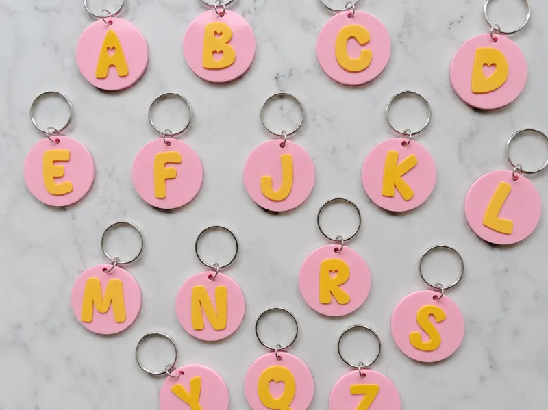 Sweetheart Initial Keychains (Commercial!)