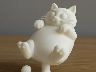 Fat chubby cat (New render)