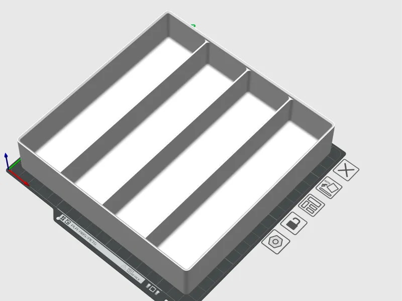 4x4 Gridfinity bin for alex drawer fit sewing kit