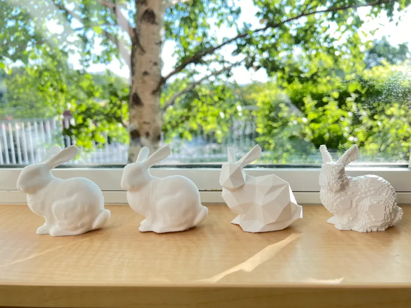 Stanford Bunnies Processed by Various Algorithms