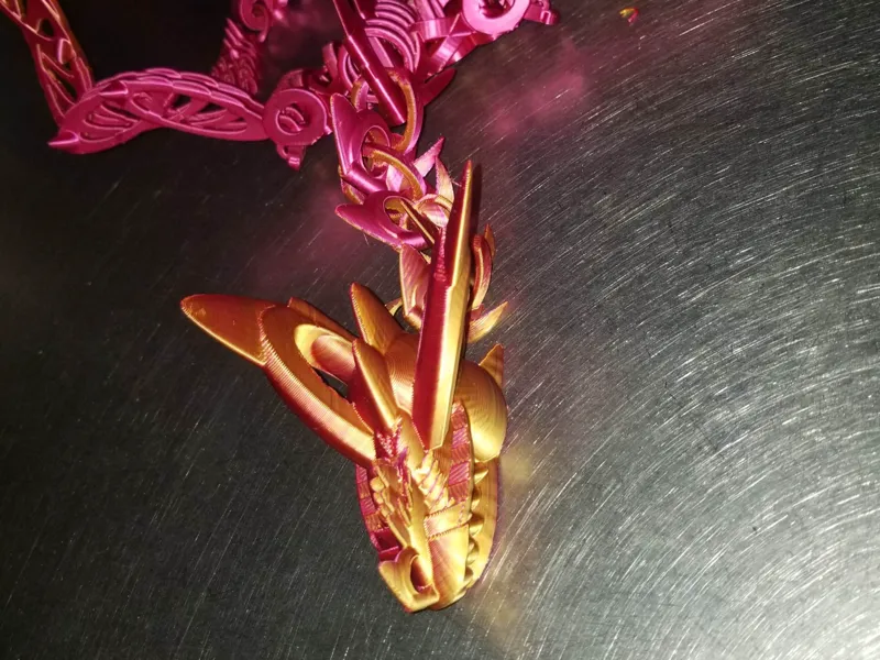 Shakaworld3D Long neck Bone Link Winged Dragon