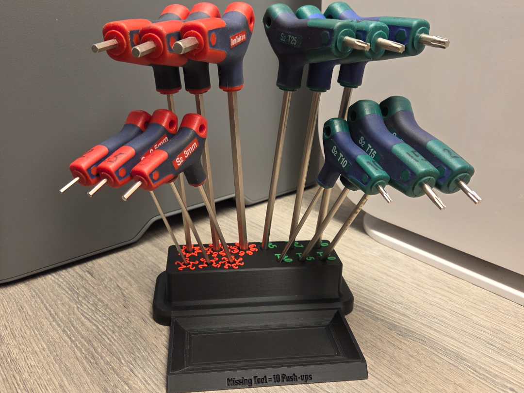 T-Handle Hex-Torx Workbench Buddy 2mm-6mm T10-30