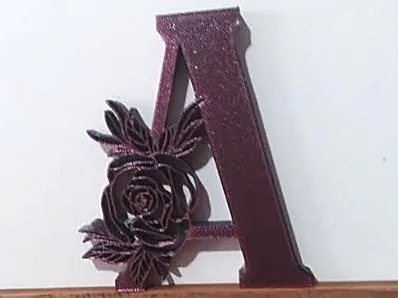 Flower Letter A