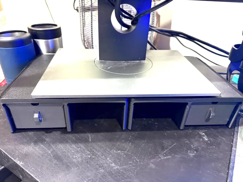 Modular Monitor Stand with Drawers