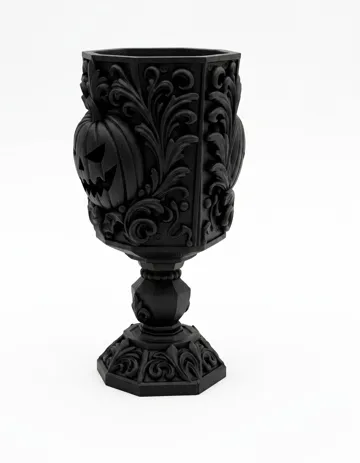 Adorno temático: Goth Halloween Pumpkin gothic Decorative Goblet — vista de referencia 5