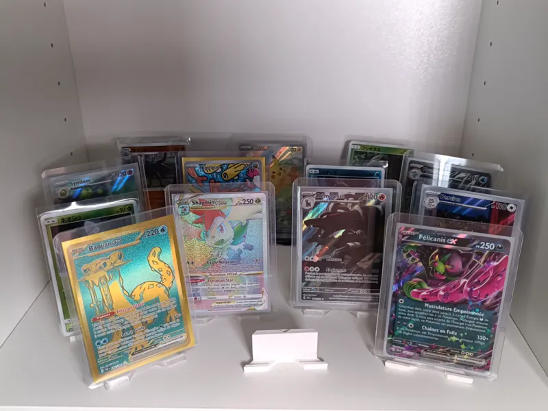 Compact Display Stand for Pokémon Cards