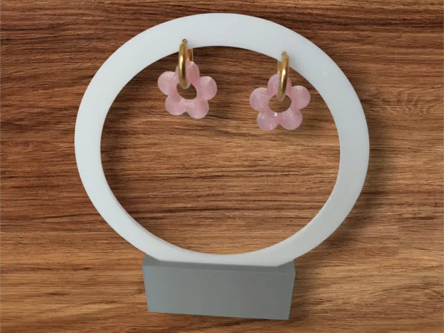 Flores para pendientes de aro