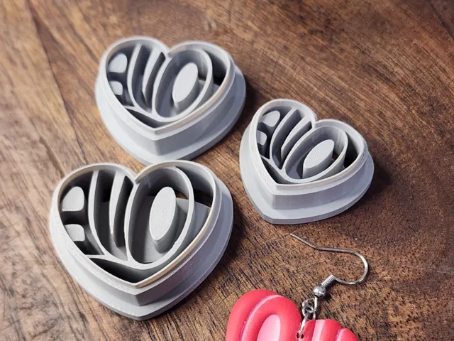 Love Heart earring cutters