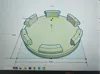 60mm wheel center cap one color