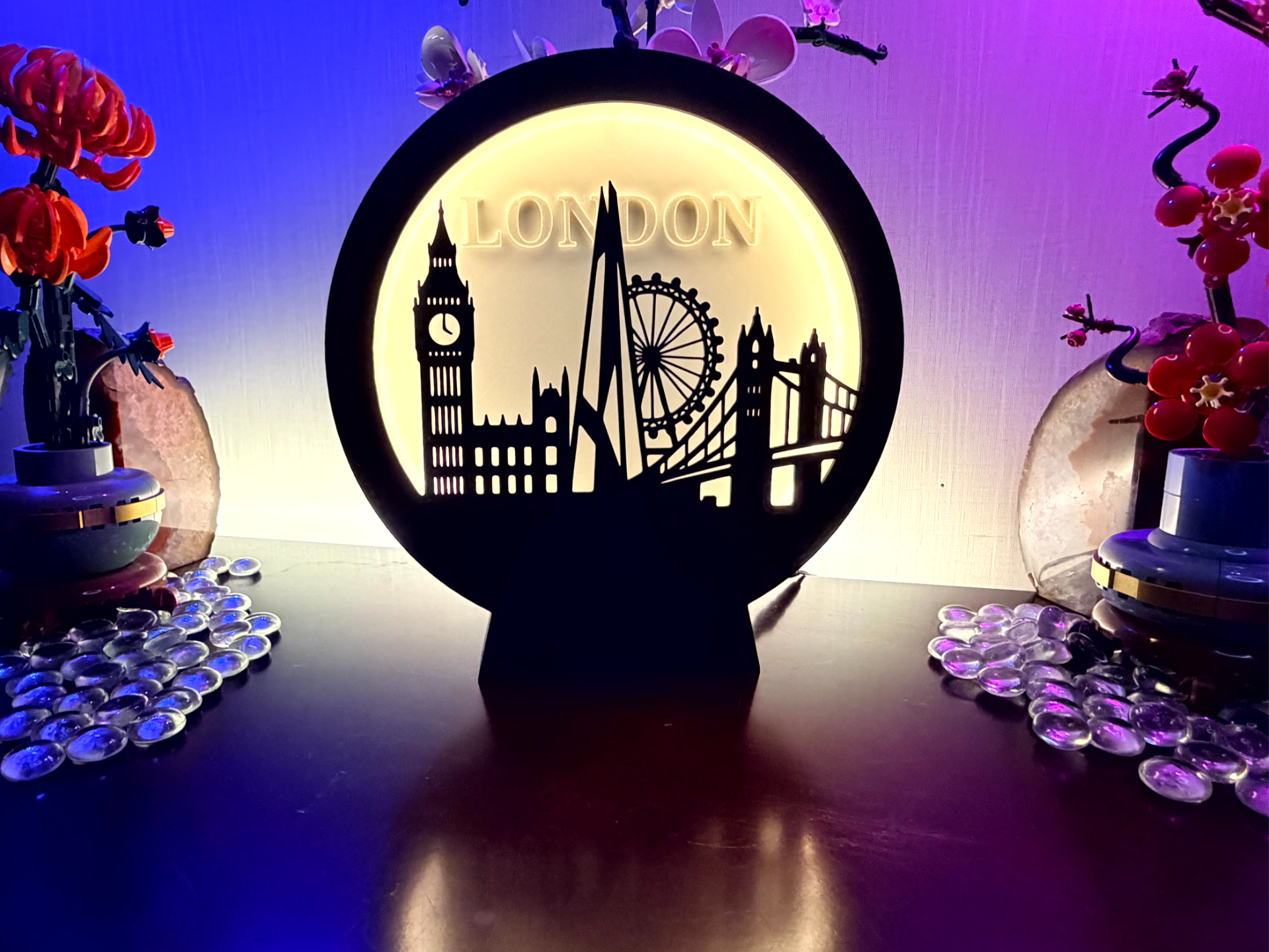 Ring Lamp | Ring Light | London City Skyline