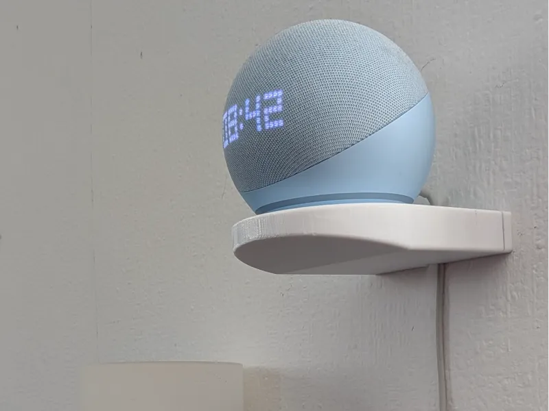 Small Shelf for Echo Dot, Lamps invisible Mount