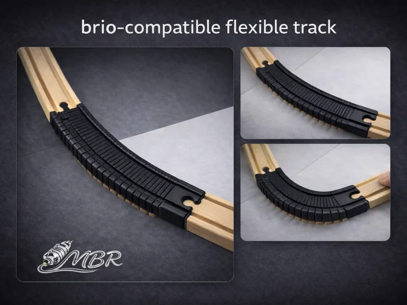 flexible track (brio / wooden train compatible) 