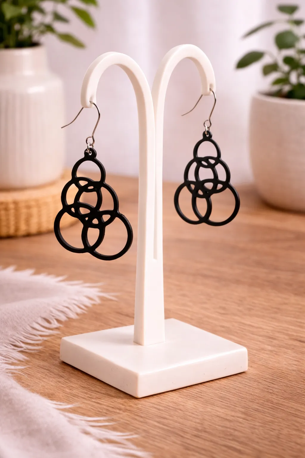 Infinity Circles Earrings - No AMS view 2