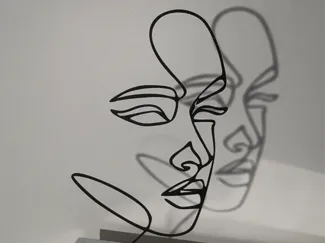 Line Art Woman Face