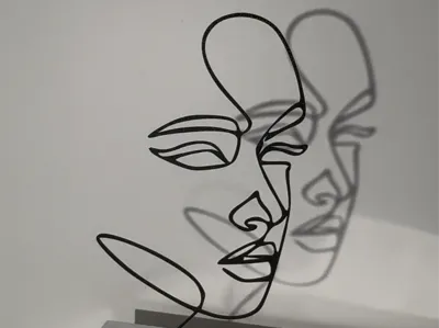 Line Art Woman Face