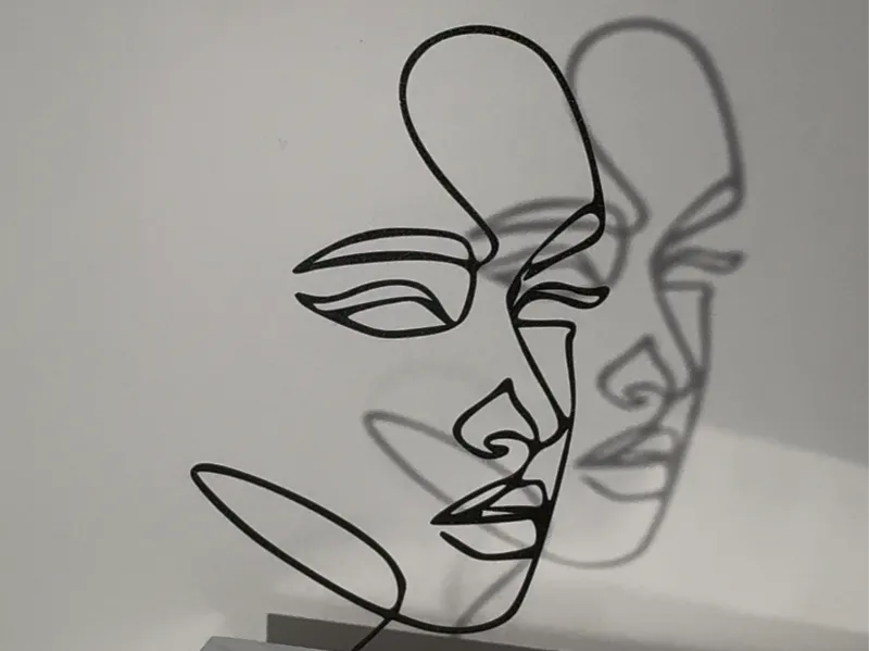 Line Art Woman Face