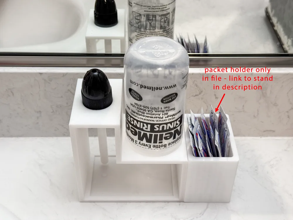 NeilMed Sinus Rinse Packet Holder - Free 3D Print Model - MakerWorld