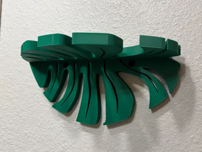 Monstera Leaf Shelf Point Left
