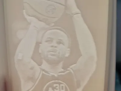 Steph Curry Lithophane