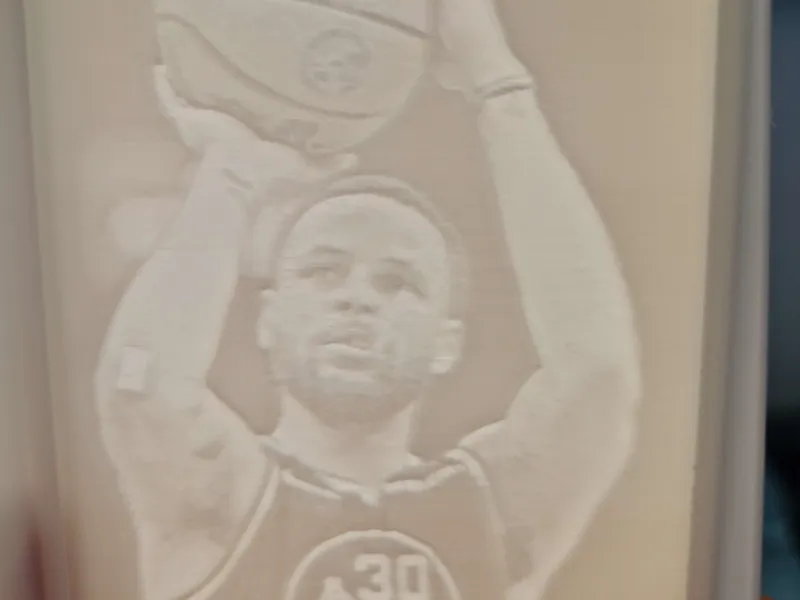 Steph Curry Lithophane