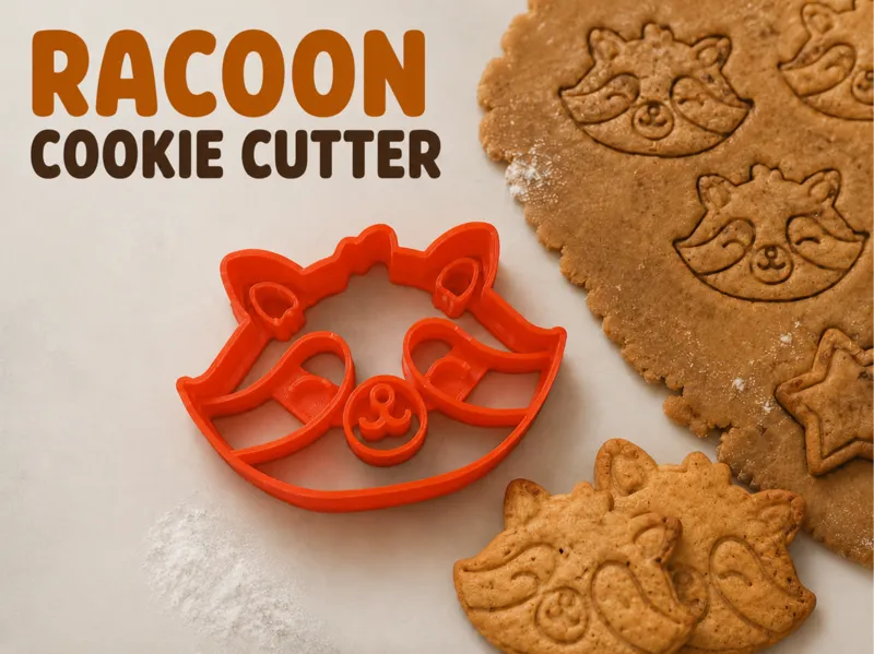 Racoon cookie cutter