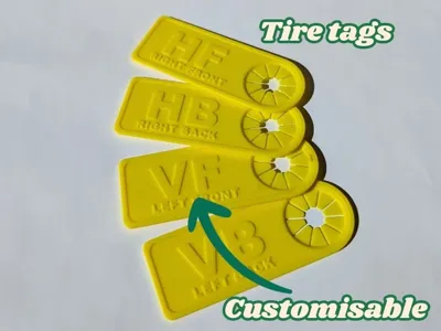 Tire tags (customisable)