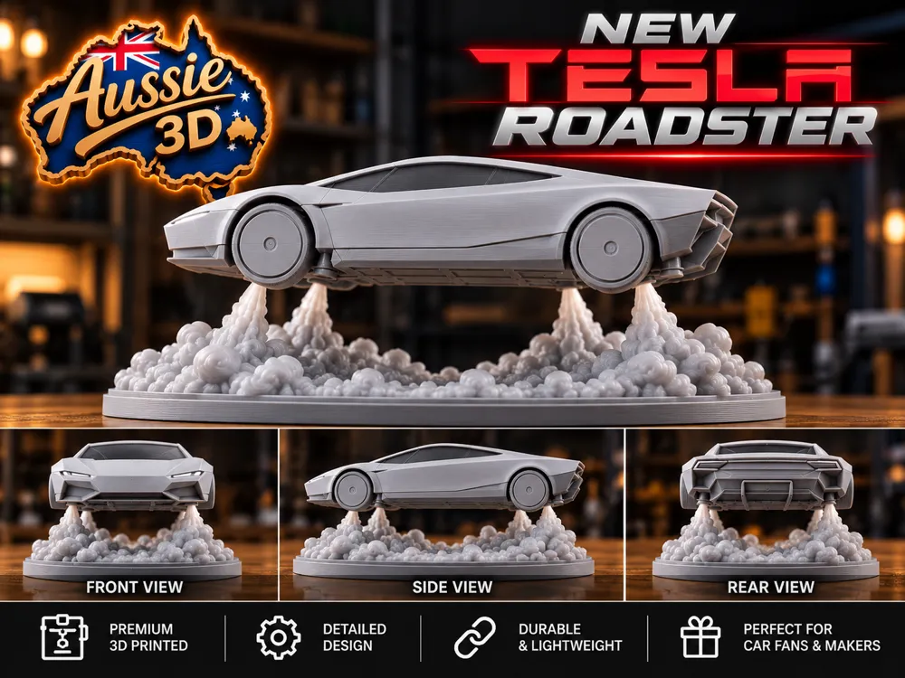 Tesla Roasters New Tesla Roaster - Flying - Free 3D Print Model - MakerWorld