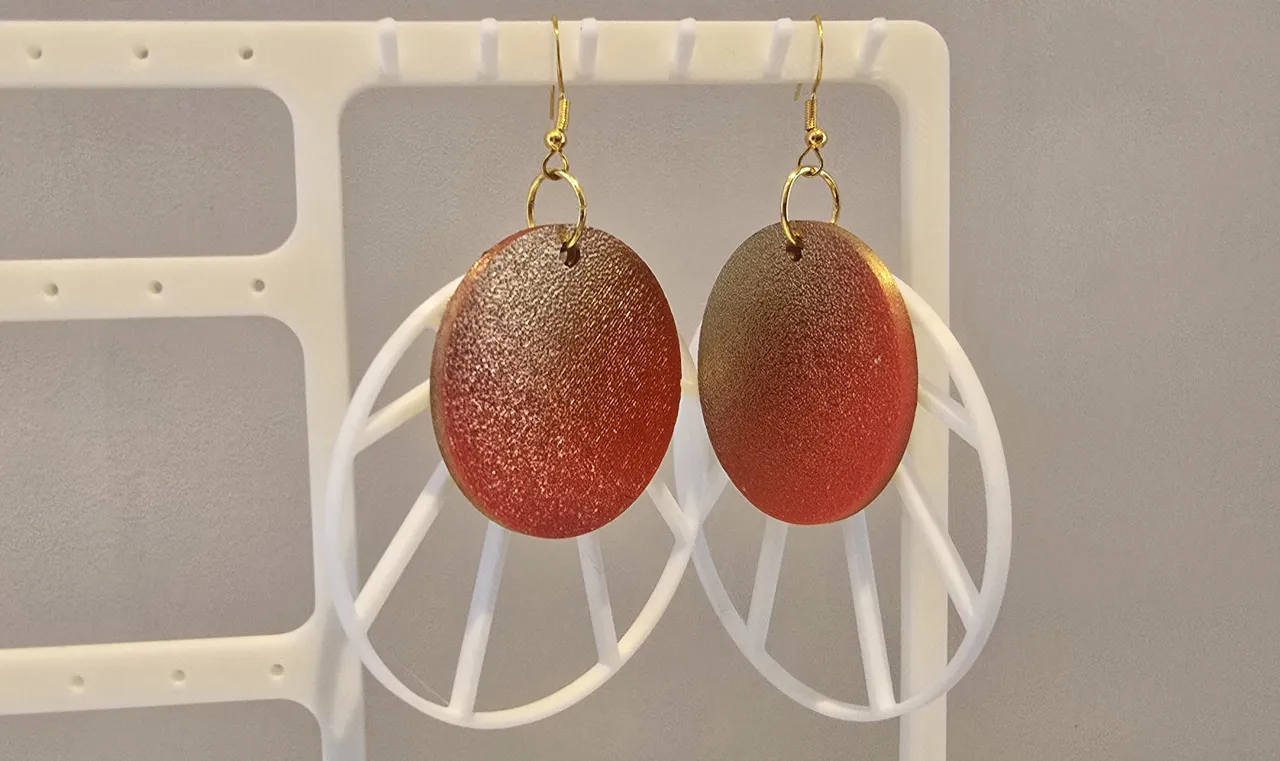 Boucles d'oreille soleil couchant view 2