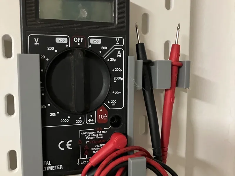 Multimeter Skadis holder - 70x25 mm