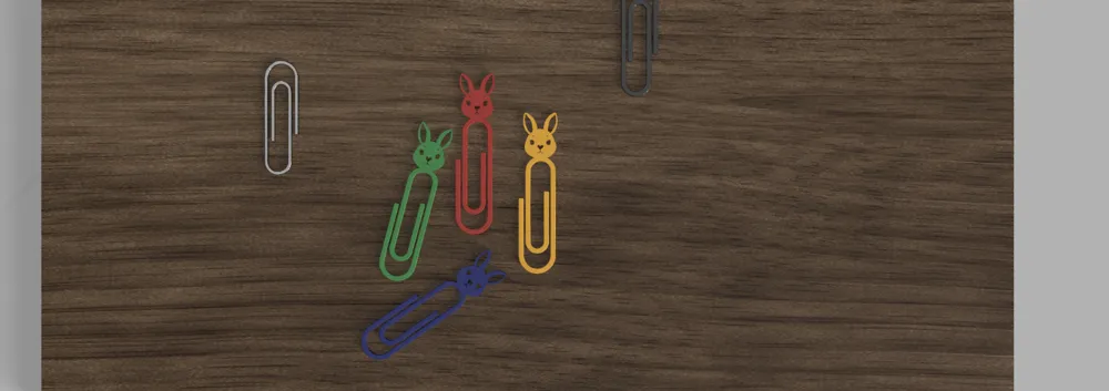 Paperclip Bunny by Lars - MakerWorld